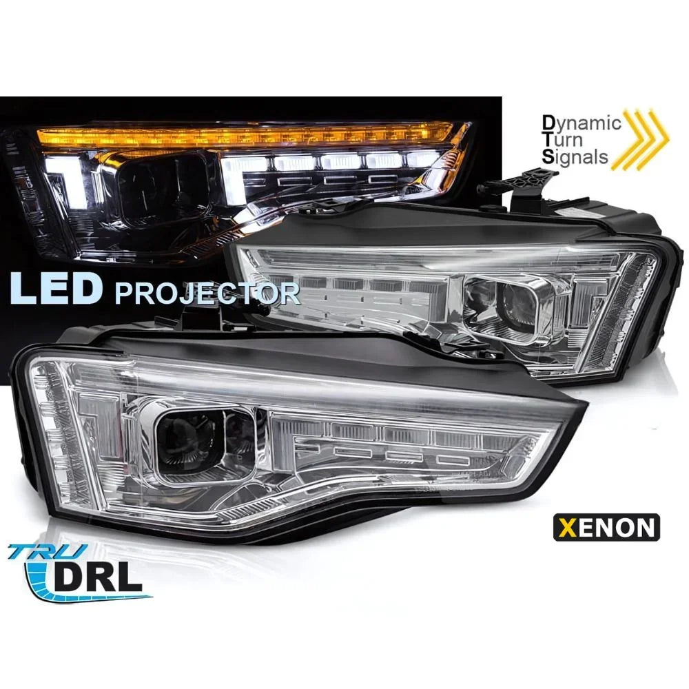 AUDI A5 8T 2011-2016 Fari Anteriori Full LED Frecce SEQ - autorivallo