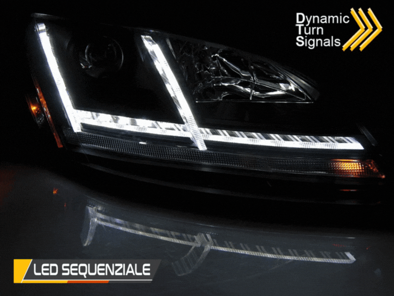 AUDI TT 8J 2006-2010 Fari Anteriori LED Frecce Dinamiche SEQ - autorivallo