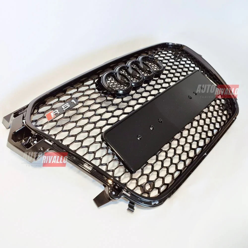 Audi A1 8X 2010-2015 Griglia Anteriore RS1 Look Nero Lucido - autorivallo