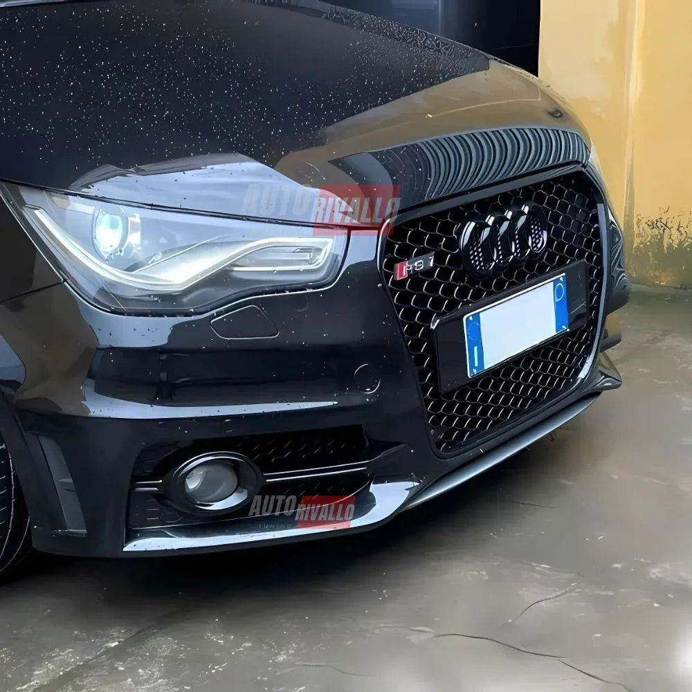 Audi A1 8X 2010-2015 Griglia Anteriore RS1 Look Nero Lucido - autorivallo