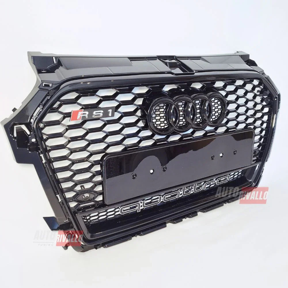 Audi A1 8X 2015-2018 Griglia Anteriore RS1 Look Nero Lucido - autorivallo