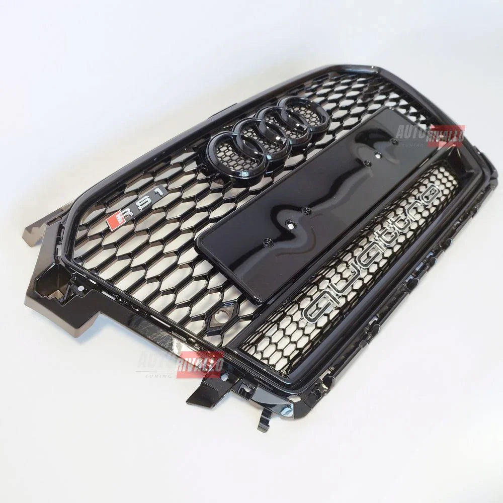 Audi A1 8X 2015-2018 Griglia Anteriore RS1 Look Nero Lucido - autorivallo
