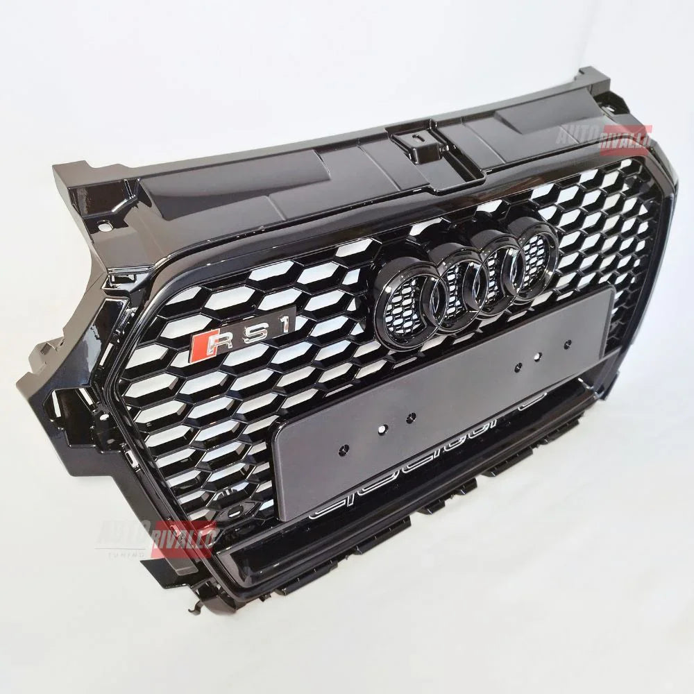 Audi A1 8X 2015-2018 Griglia Anteriore RS1 Look Nero Lucido - autorivallo