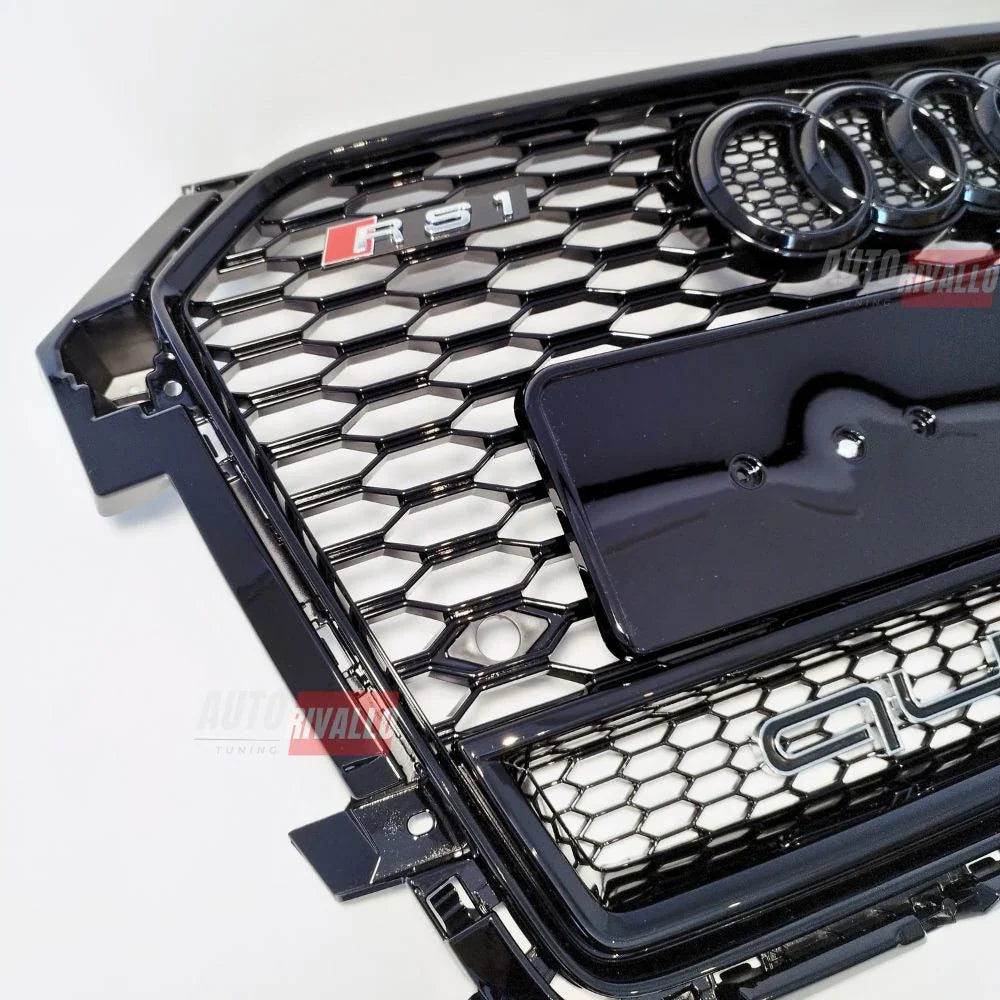 Audi A1 8X 2015-2018 Griglia Anteriore RS1 Look Nero Lucido - autorivallo