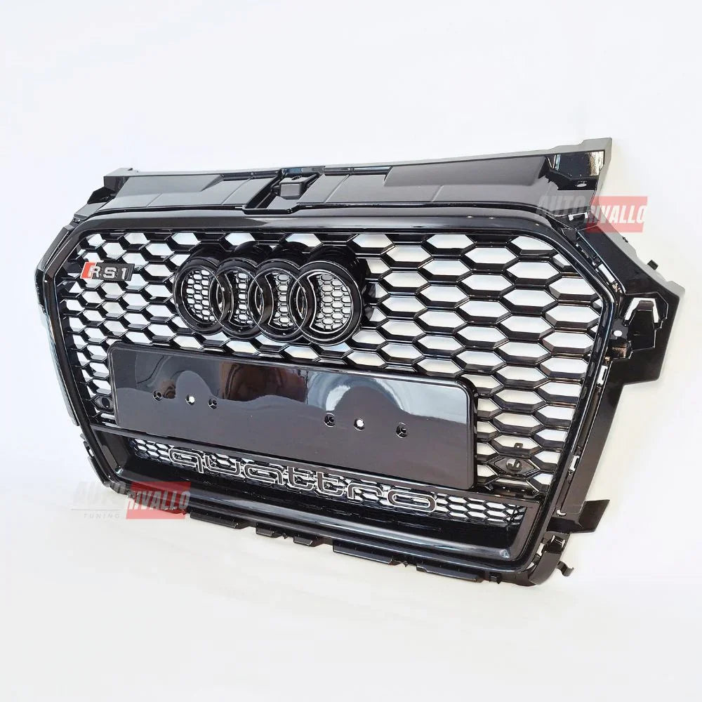 Audi A1 8X 2015-2018 Griglia Anteriore RS1 Look Nero Lucido - autorivallo