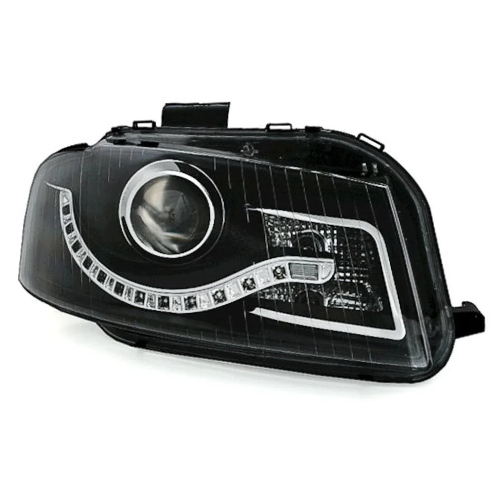 Audi A3 8P 8PA 2003-2008 Fari Anteriori LED Diurne Nero - autorivallo