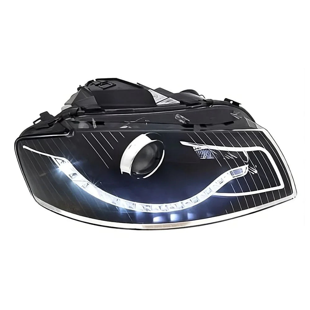 Audi A3 8P 8PA 2003-2008 Fari Anteriori LED Diurne Nero - autorivallo