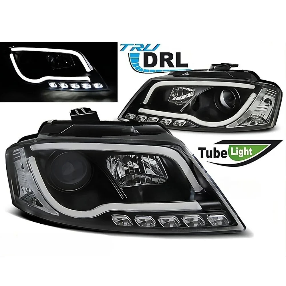 Audi A3 8P 8PA 2008-2012 Fari Anteriori LED DRL TRU Lightube - autorivallo