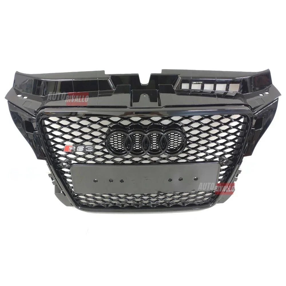 Audi A3 8P 2009-2012 Griglia Anteriore RS3 Look Nero Lucido - autorivallo