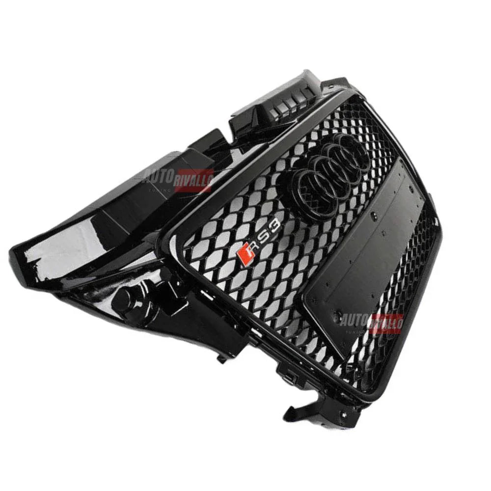 Audi A3 8P 2009-2012 Griglia Anteriore RS3 Look Nero Lucido - autorivallo