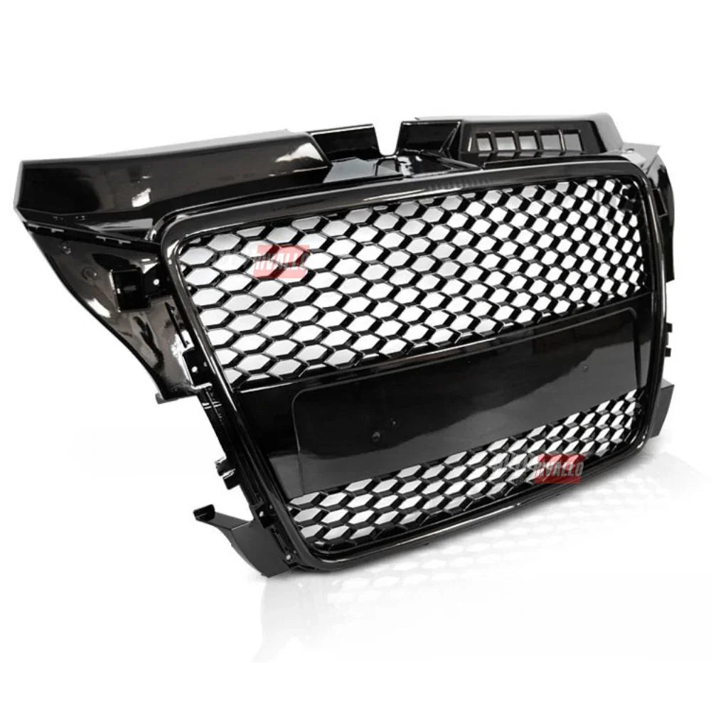 Audi A3 8P 2008-2012 Griglia Anteriore RS3 Look Nero Lucido - autorivallo
