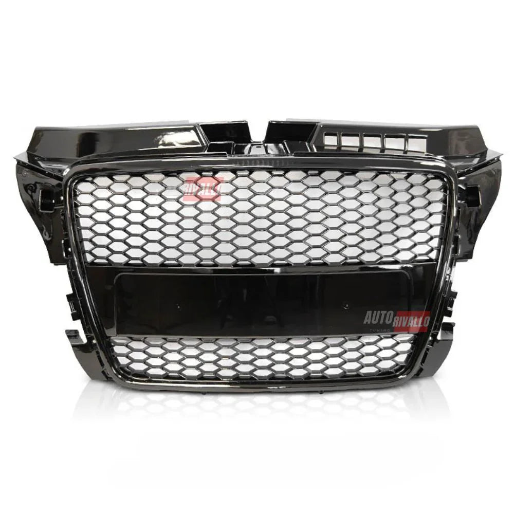 Audi A3 8P 2008-2012 Griglia Anteriore RS3 Look Nero Lucido - autorivallo