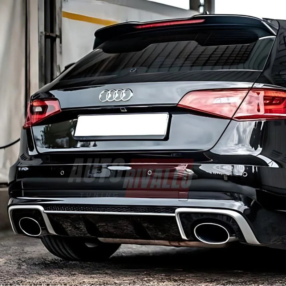 Audi A3 8V 2012-2016 Diffusore Sotto Paraurti RS3 Look Nero - autorivallo