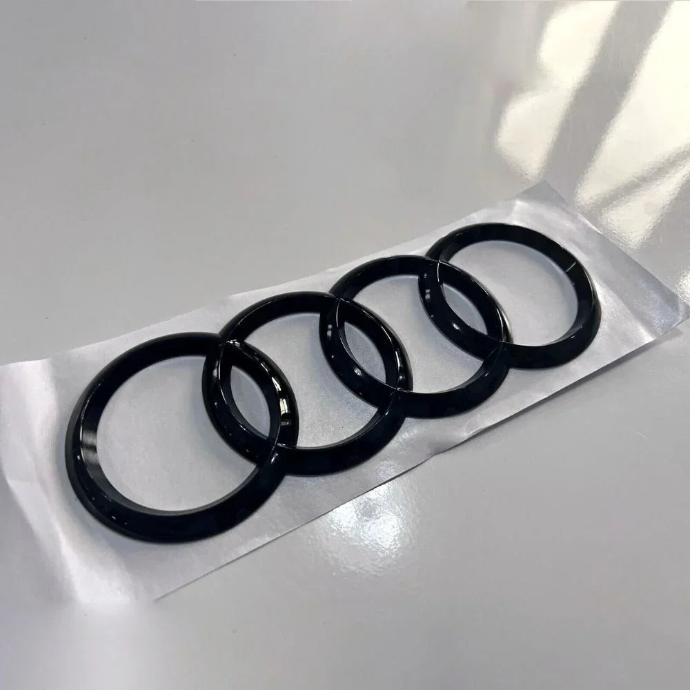 Audi A3 8V 2012-2016 Logo Emblema Anelli Nero Lucido - autorivallo