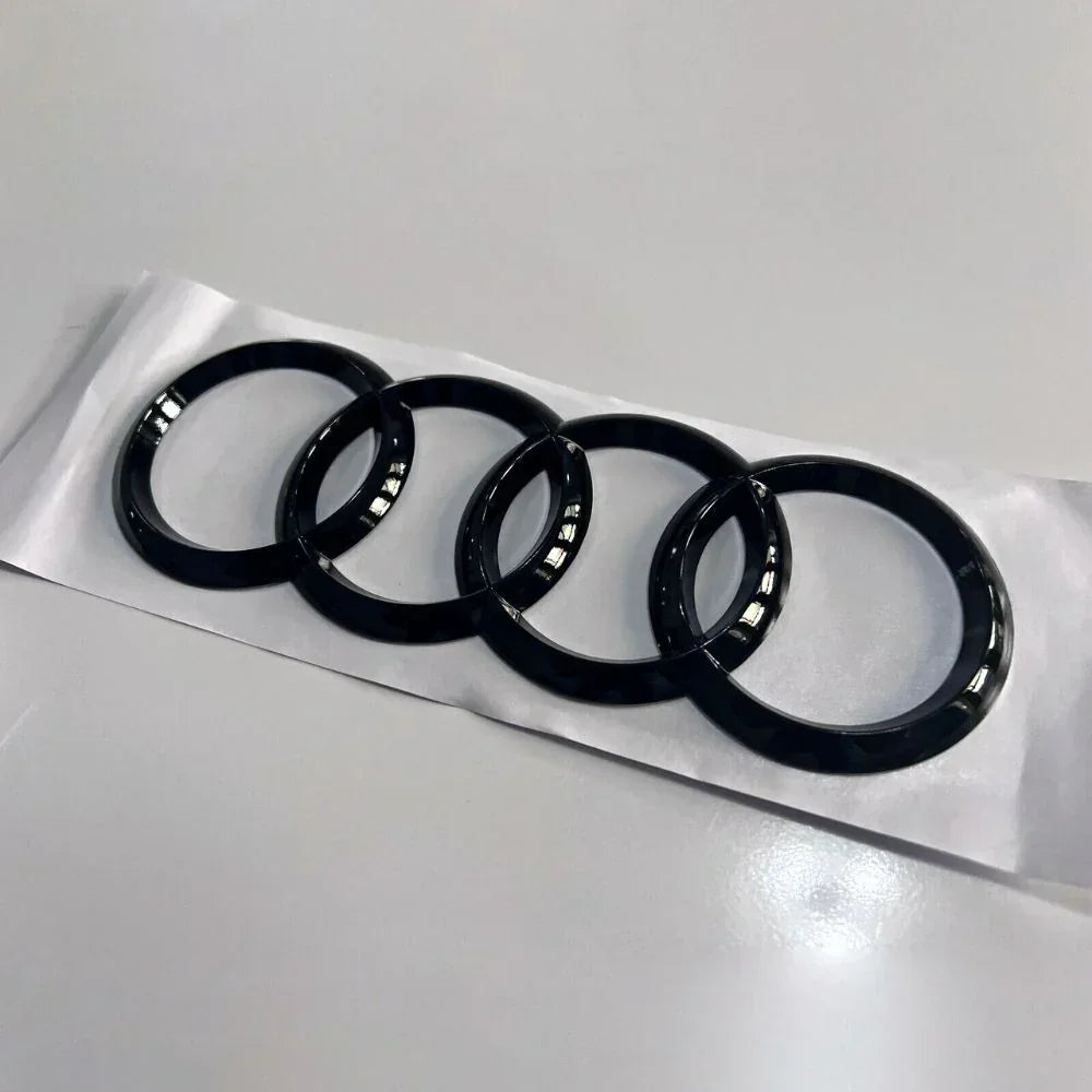 Audi A3 8V 2012-2016 Logo Emblema Anelli Nero Lucido - autorivallo