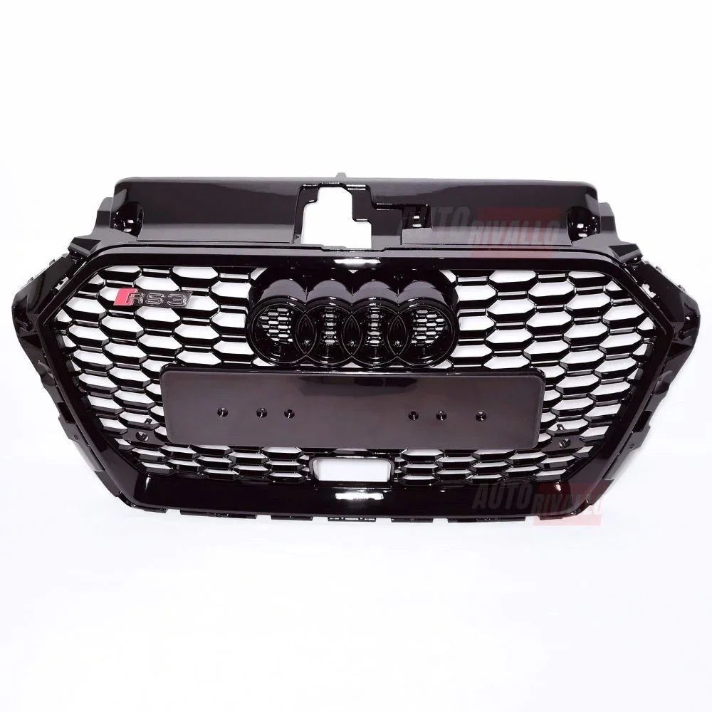 Audi A3 8V 2016-2020 Griglia Anteriore RS3 Look Nero Lucido - autorivallo