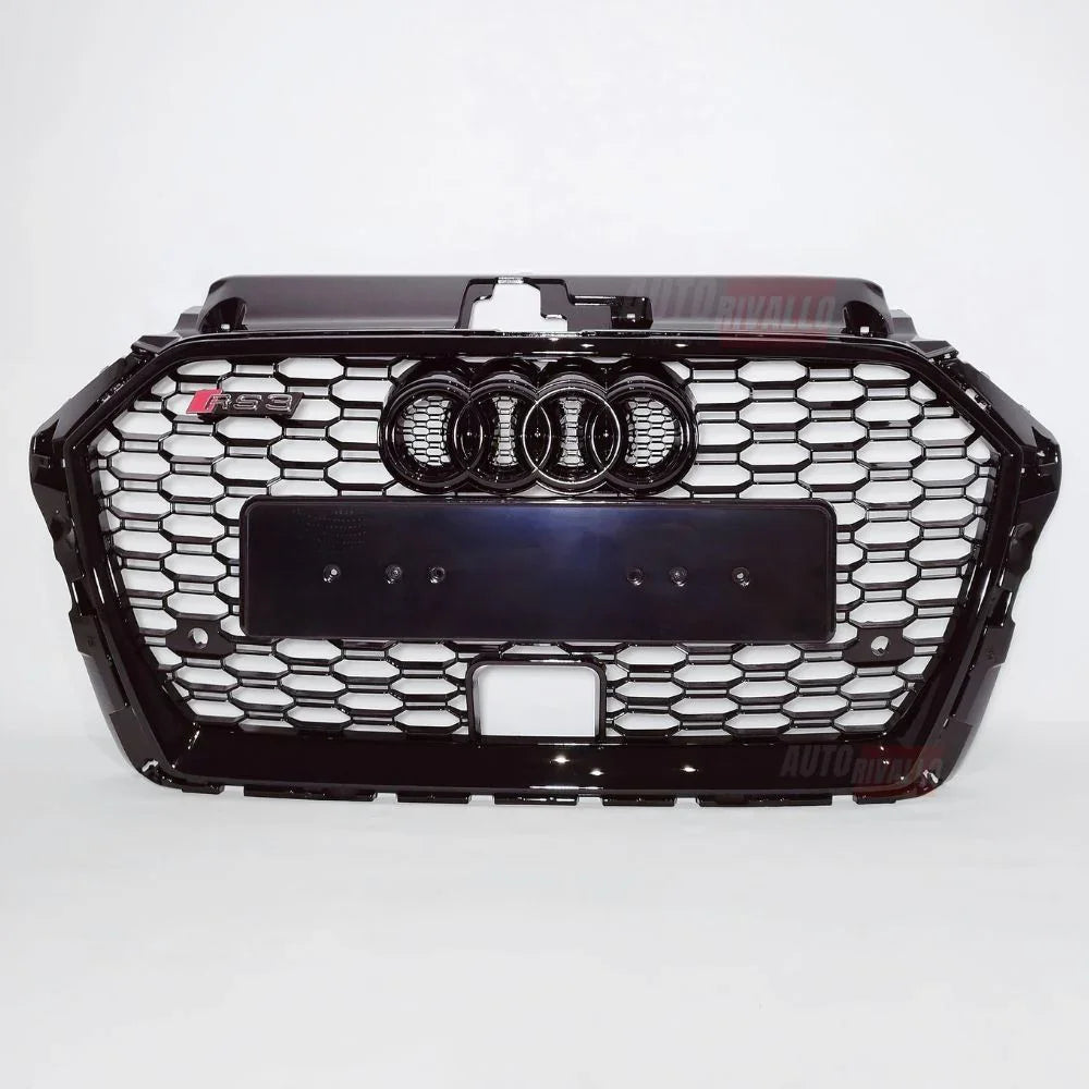 Audi A3 8V 2016-2020 Griglia Anteriore RS3 Look Nero Lucido - autorivallo