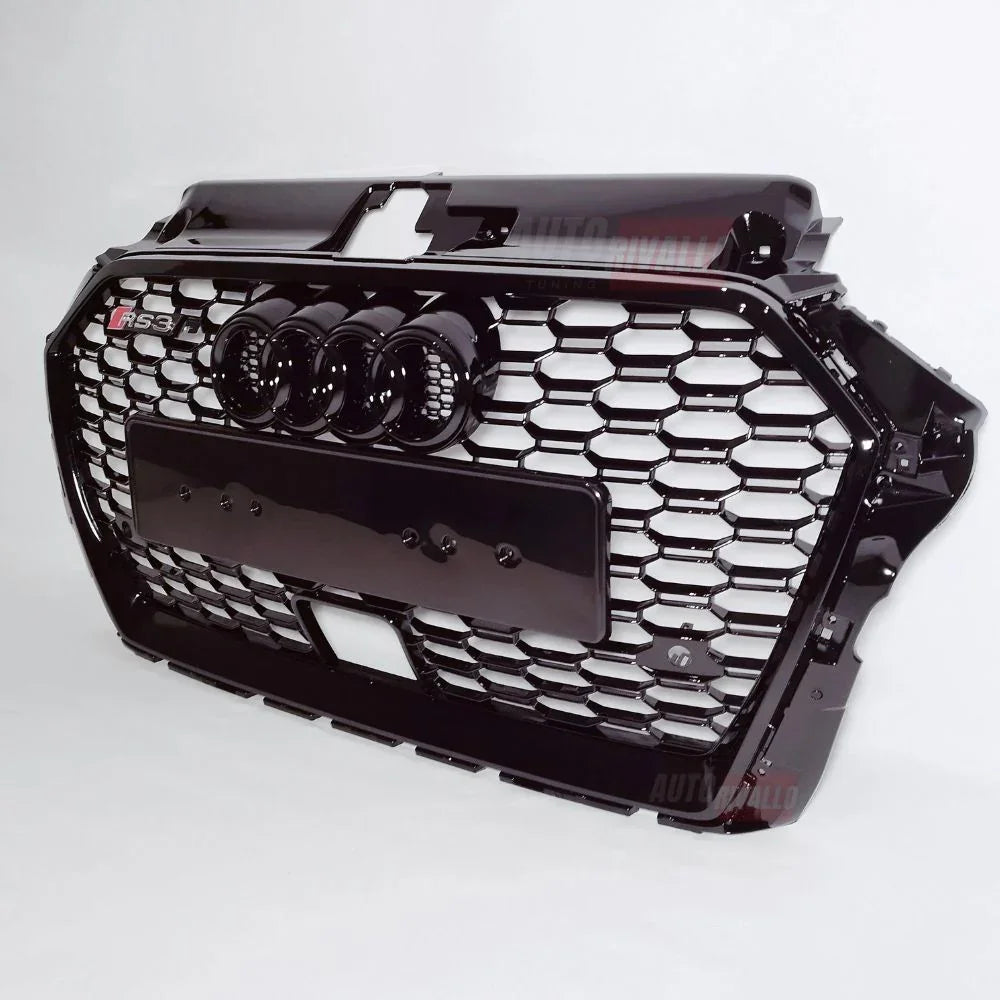 Audi A3 8V 2016-2020 Griglia Anteriore RS3 Look Nero Lucido - autorivallo