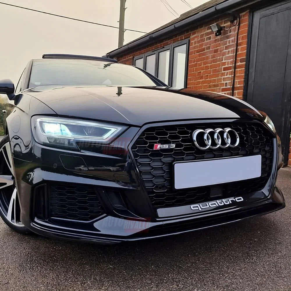 Audi A3 8V 2016-2020 Griglia Anteriore RS3 Look Nero Lucido - autorivallo