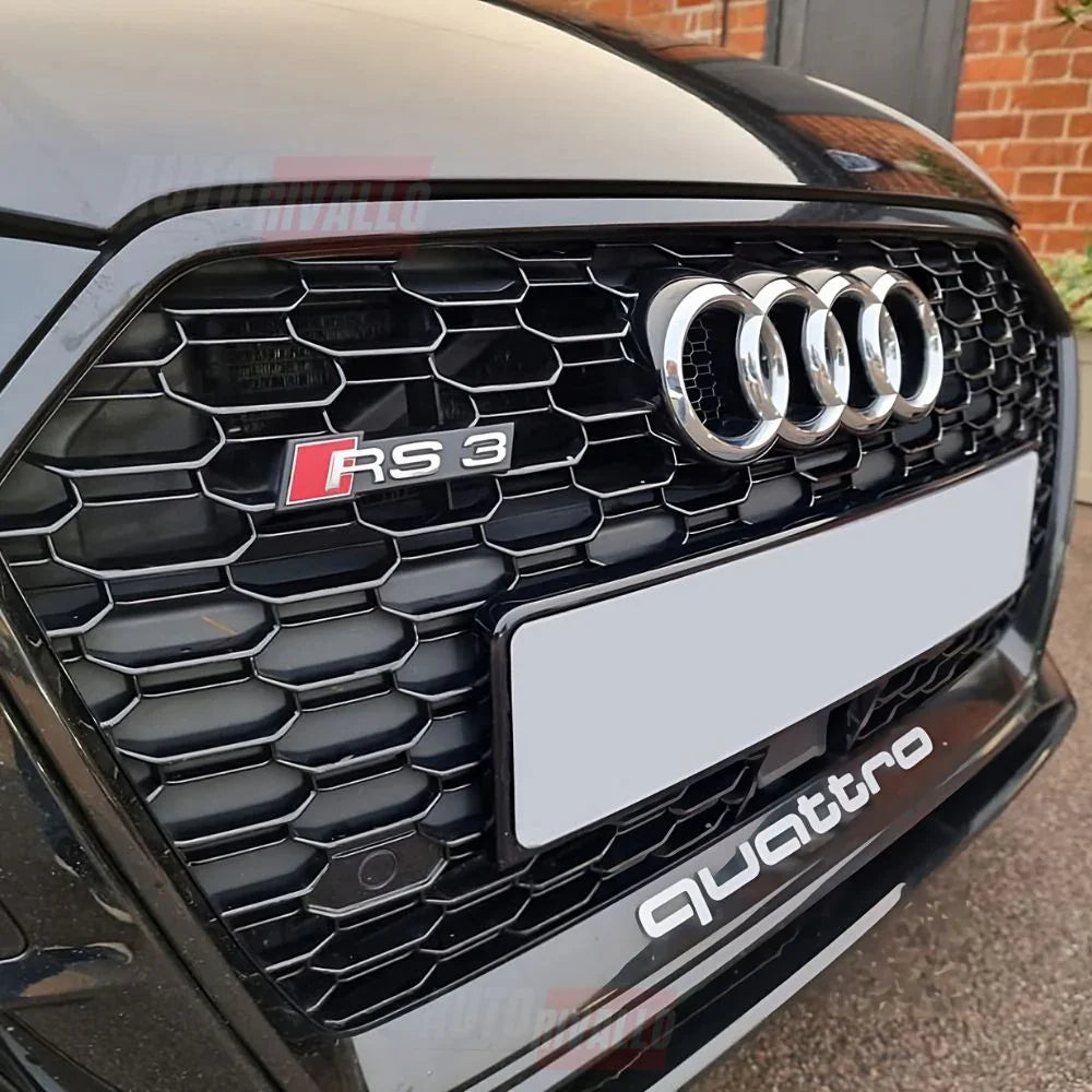 Audi A3 8V 2016-2020 Griglia Anteriore RS3 Look Nero Lucido - autorivallo
