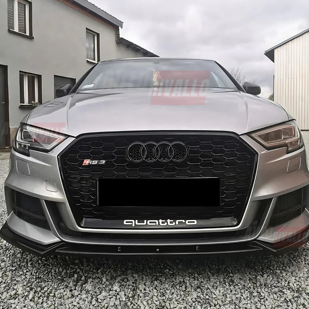Audi A3 8V 2016-2020 Griglia RS3 Look Quattro PDC Nero Lucido - autorivallo