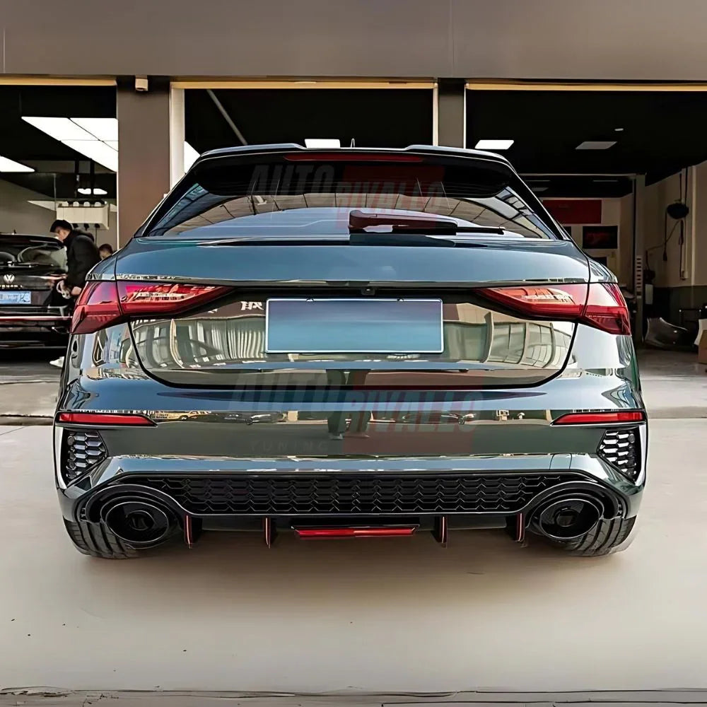 Audi A3 8Y S-Line S3 2020-2024 Diffusore Posteriore RS3 Look - autorivallo