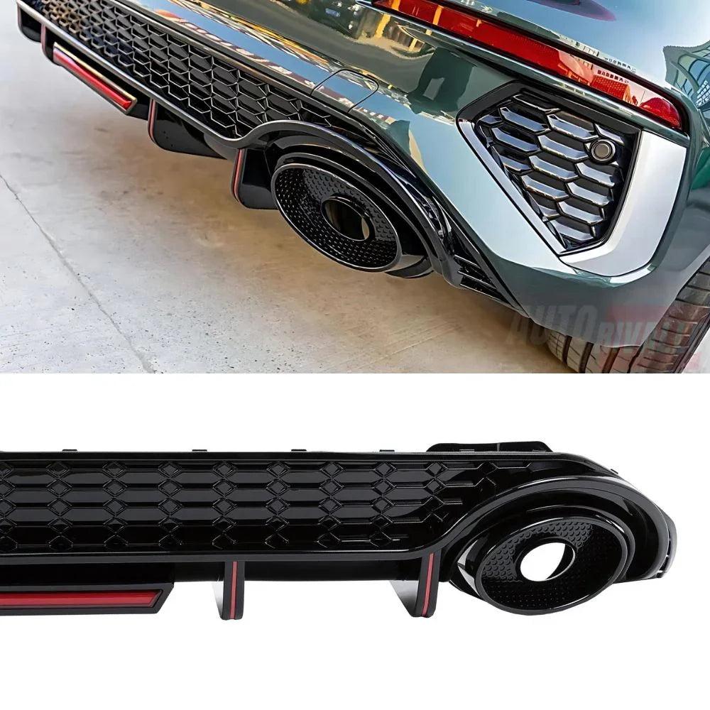 Audi A3 8Y S-Line S3 2020-2024 Diffusore Posteriore RS3 Look - autorivallo