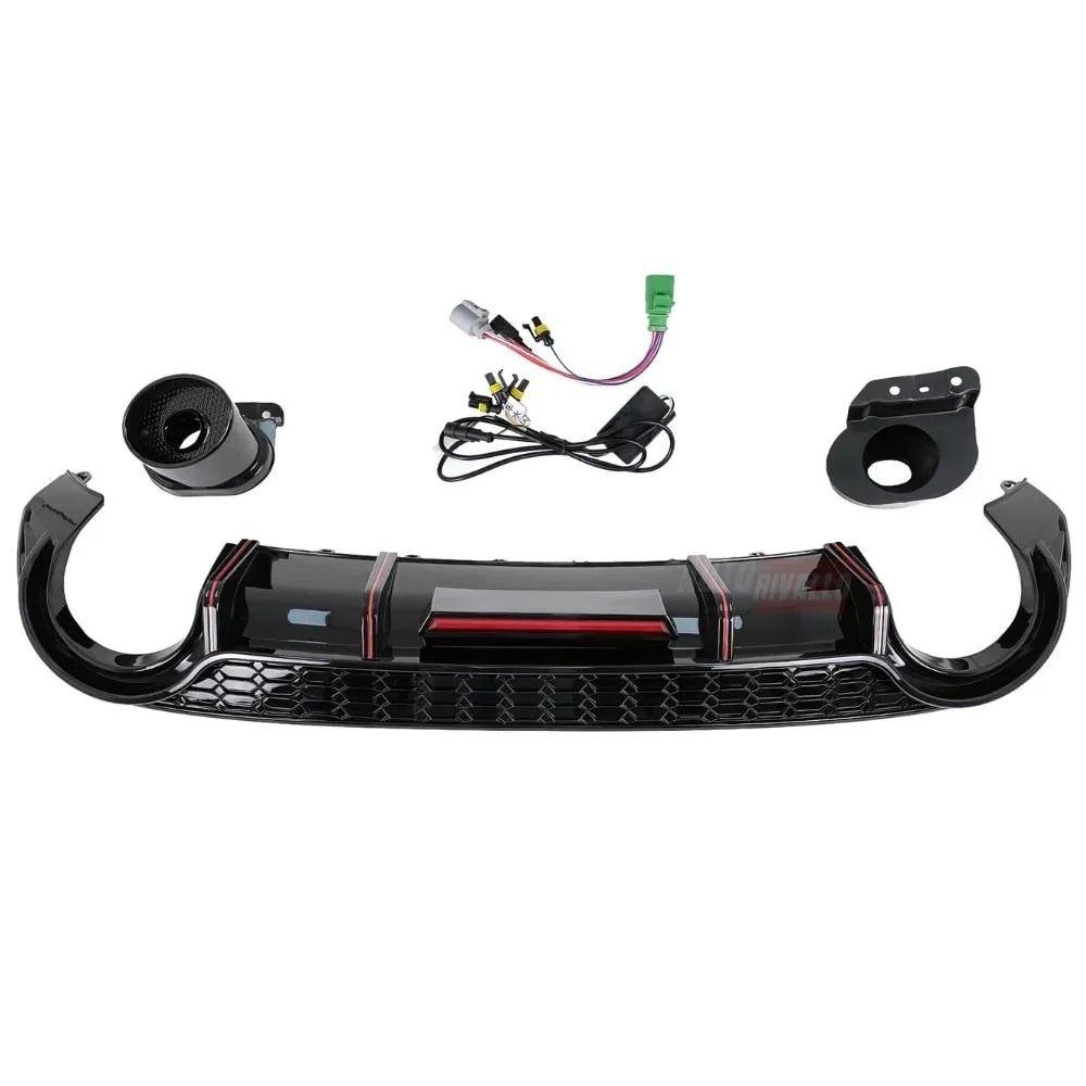 Audi A3 8Y S-Line S3 2020-2024 Diffusore Posteriore RS3 Look - autorivallo