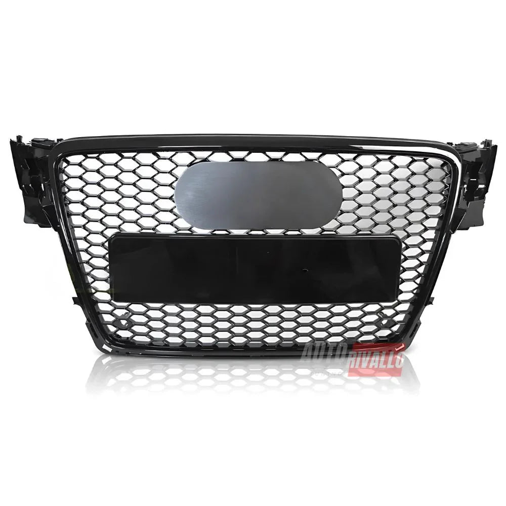 Audi A4 B8 2007-2011 Griglia Anteriore RS4 Look Nero Lucido - autorivallo