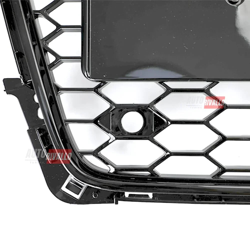 Audi A4 B8 8K 2007-2011 Griglia Anteriore RS4 Look Nero Lucido - autorivallo