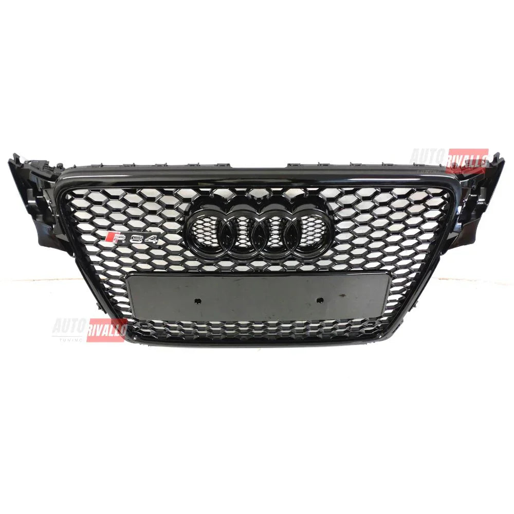 Audi A4 B8 8K 2007-2011 Griglia Anteriore RS4 Look Nero Lucido - autorivallo