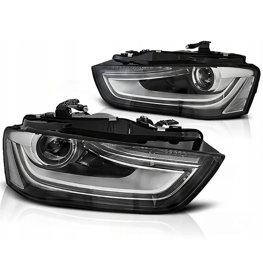 Audi A4 B8 8K 2011-2015 Fari Anteriori LED Diurne TRU Neri - autorivallo