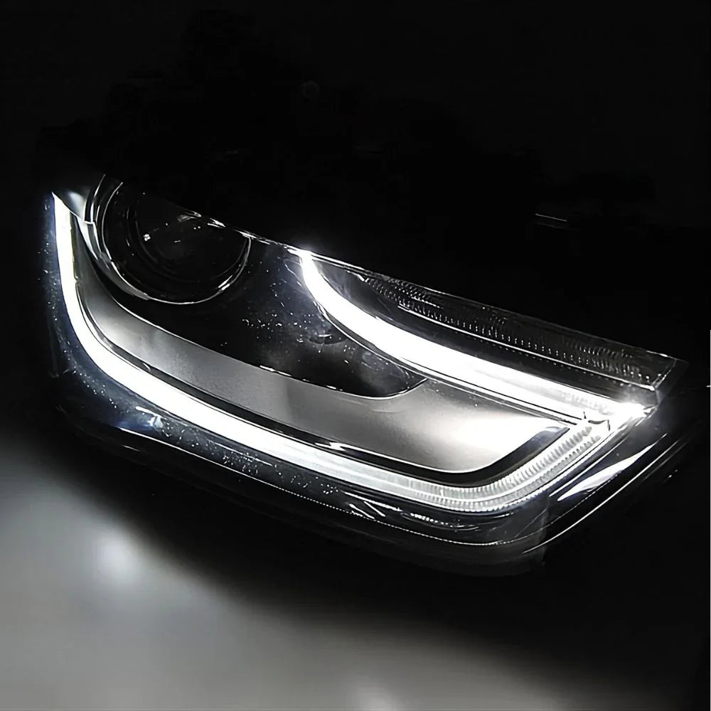 Audi A4 B8 8K 2011-2015 Fari Anteriori LED Diurne TRU Neri - autorivallo