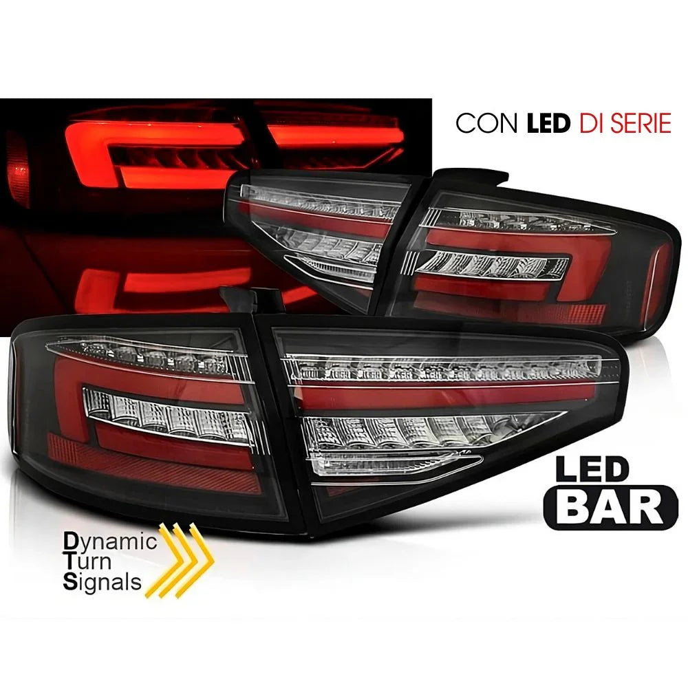Audi A4 B8 Berlina 2011-2015 Fanali Posteriori Full LED OEM - autorivallo
