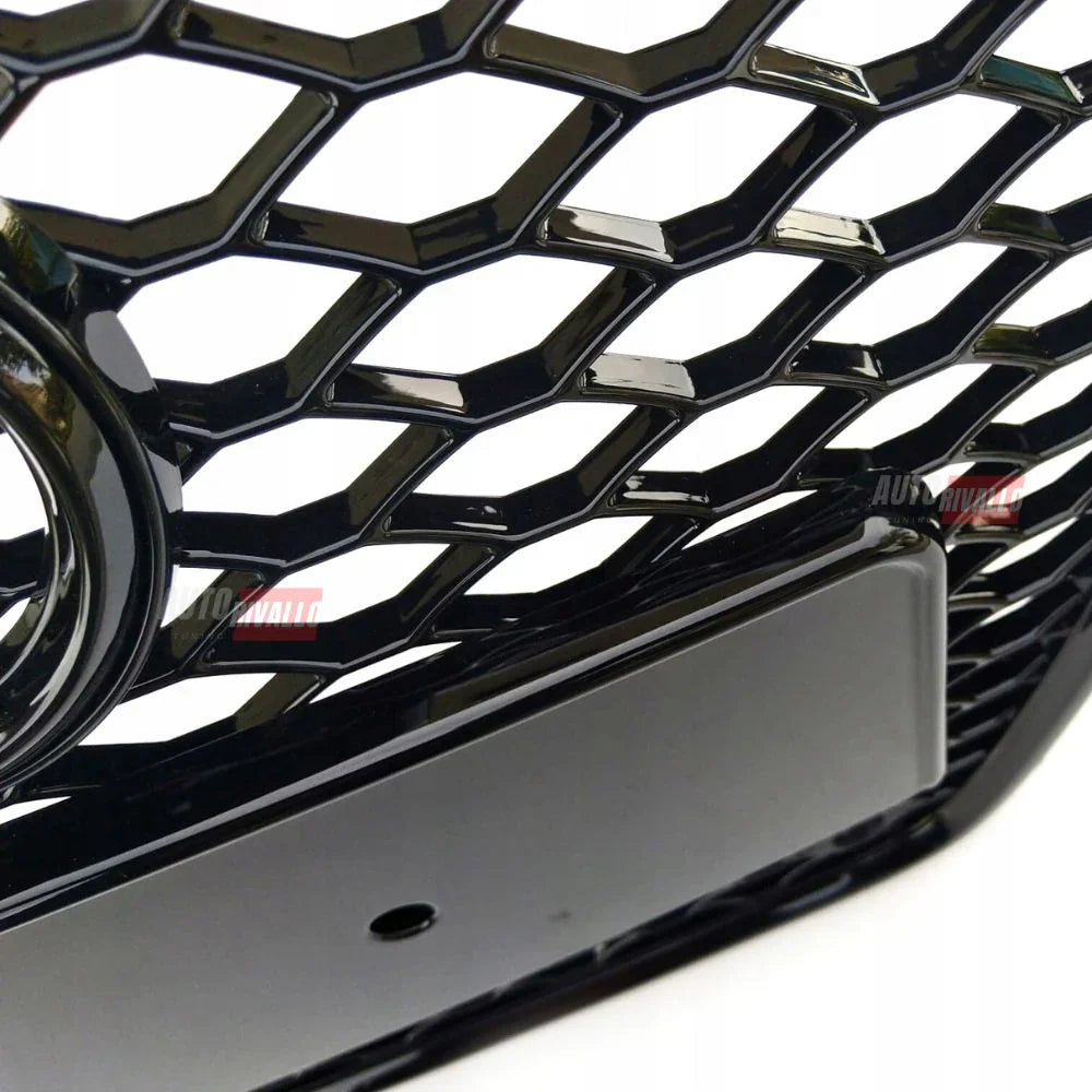 Audi A4 B8 8K 2007-2011 Griglia Anteriore RS4 Look Nero Lucido - autorivallo