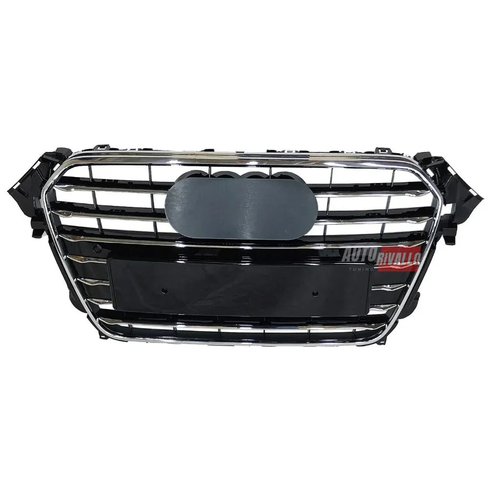 Audi A4 B8 8K 2011-2015 Griglia S-Line Look Nero Cromato - autorivallo