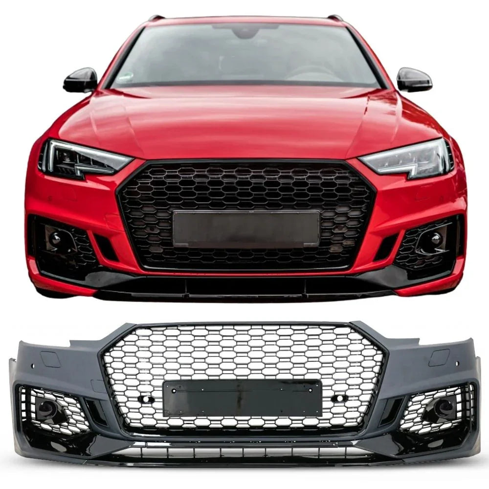 Audi A4 B9 8W 2015-2019 Paraurti Anteriore Look RS4 Quattro - autorivallo