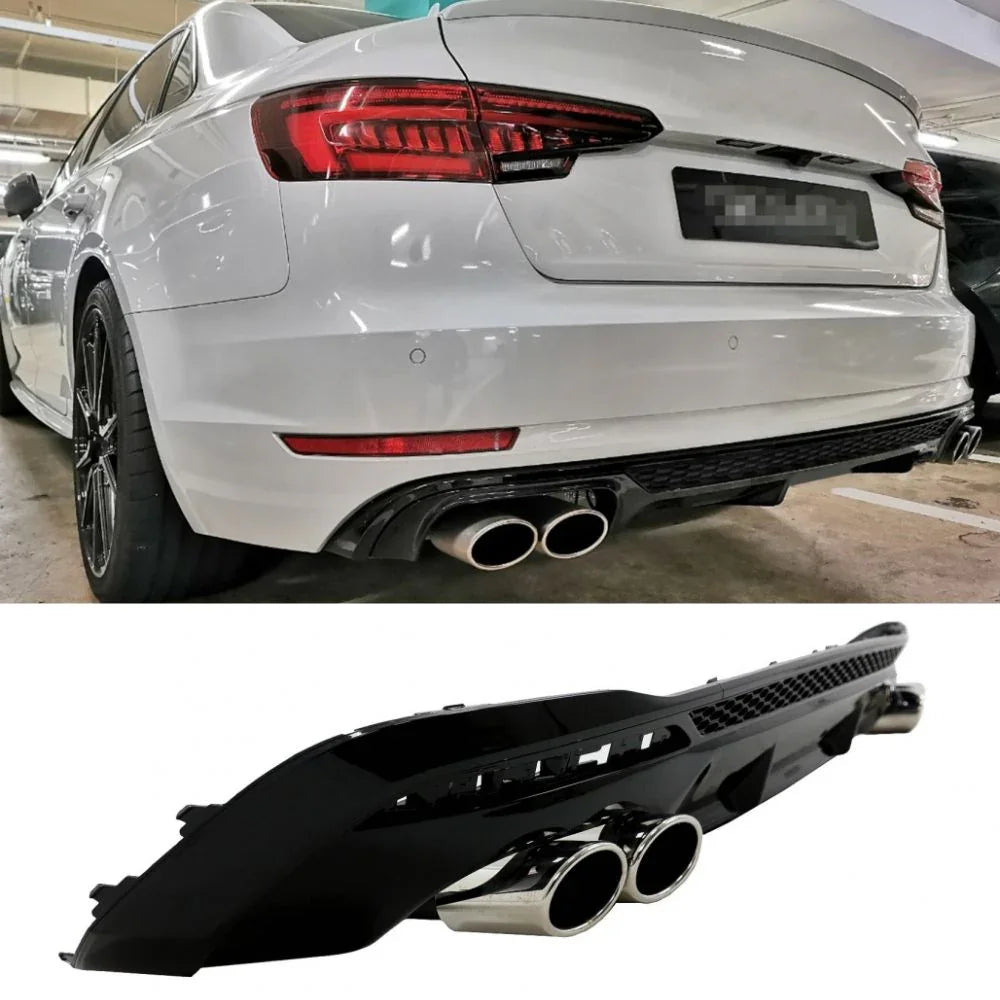 Audi A4 B9 8W Facelift S-Line 2020- Diffusore Posteriore S4 Look - autorivallo