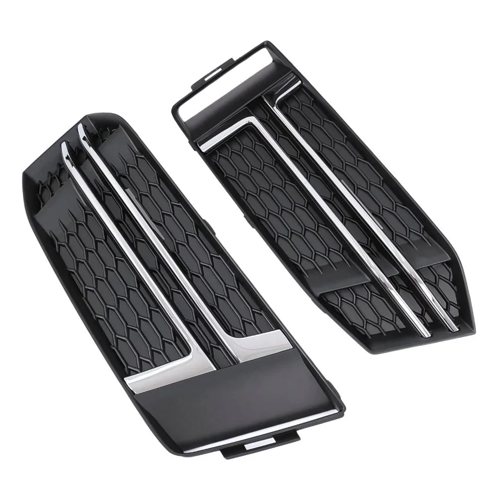 Audi A4 B9 S-Line 15-18 Griglie Fendinebbia RS4 Nero Cromato - autorivallo