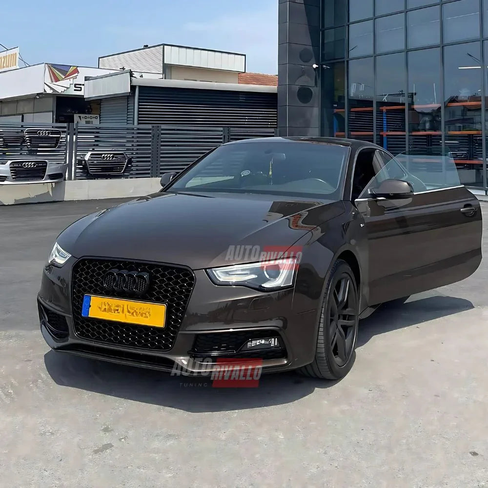 Audi A5 8T 2012-2016 Griglia Anteriore Look RS5 Nero Lucido - autorivallo