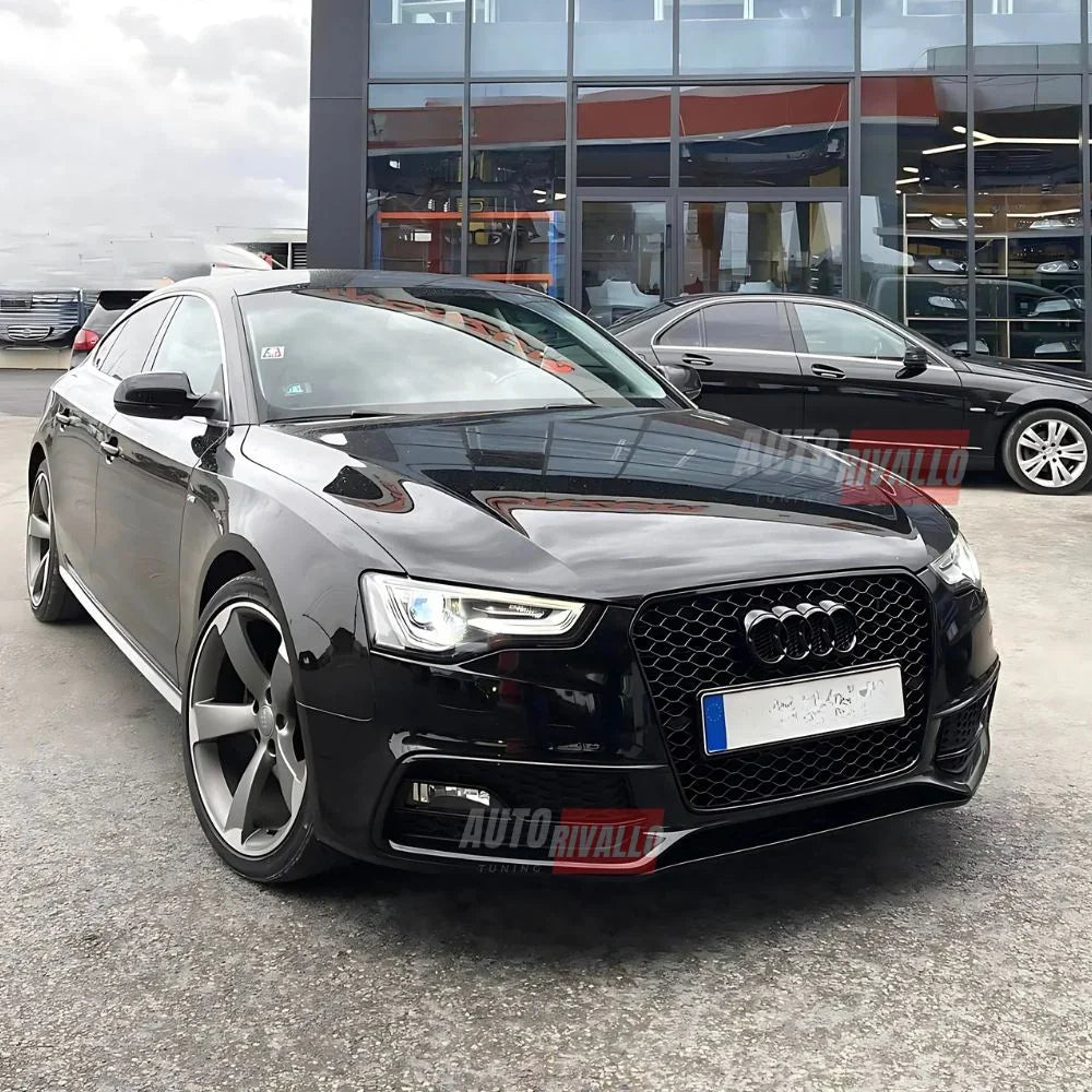 Audi A5 8T 2012-2016 Griglia Anteriore Look RS5 Nero Lucido - autorivallo