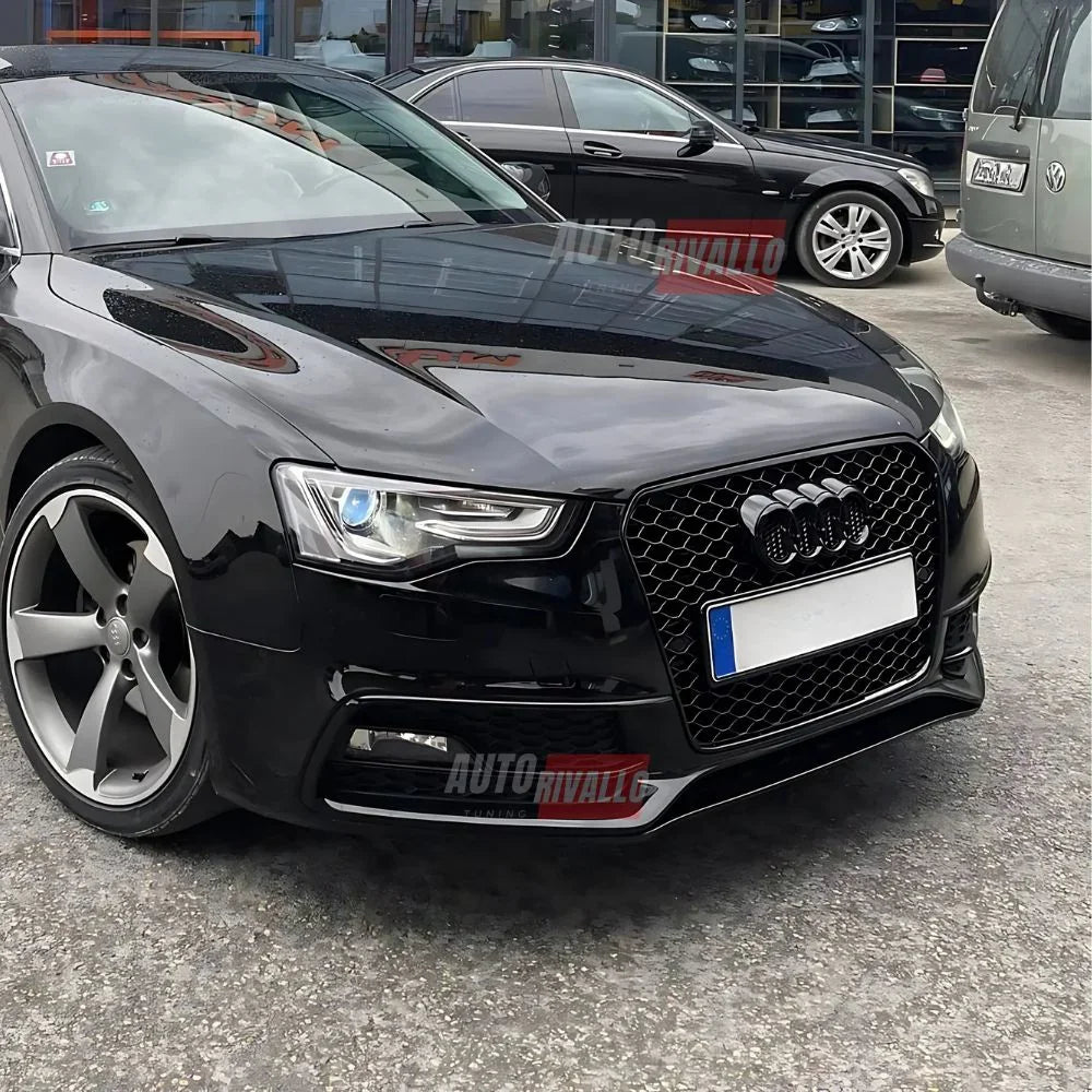 Audi A5 8T 2012-2016 Griglia Anteriore Look RS5 Nero Lucido - autorivallo