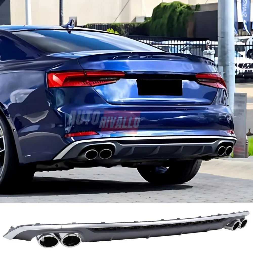 Audi A5 F5 S-Line 2016-2019 Diffusore S5 Look Doppia Uscita - autorivallo