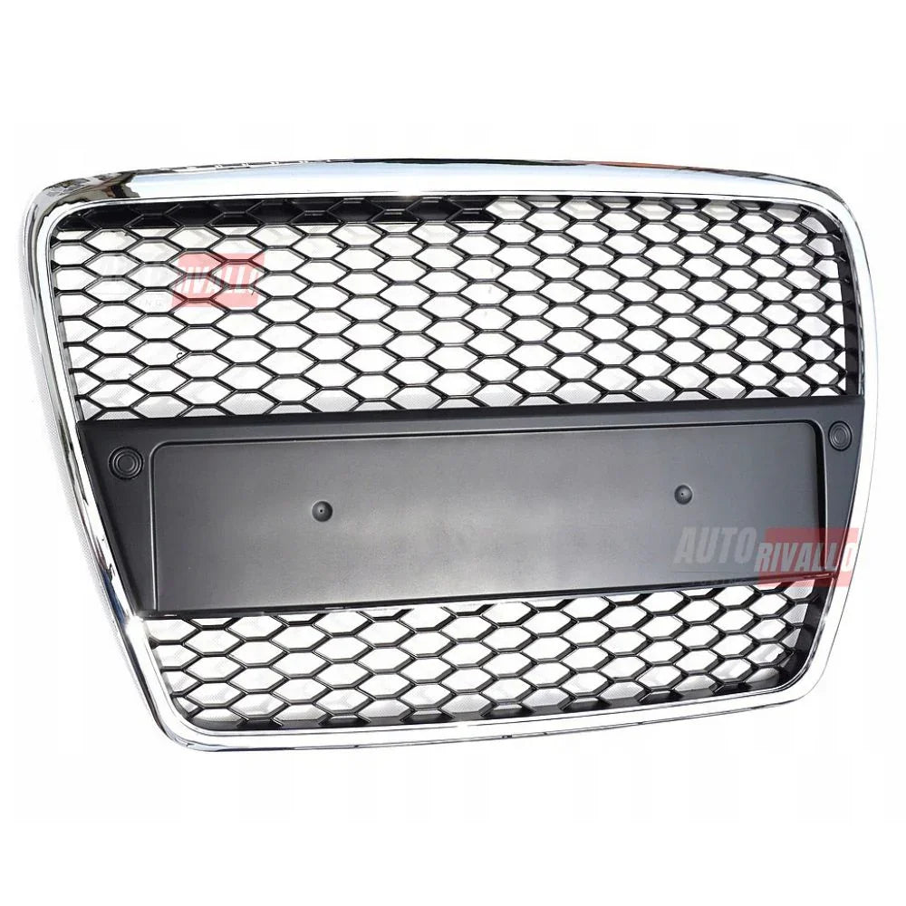 Audi A6 C6 4F 2004-2008 Griglia Radiatore Look RS6 Nero Cromato - autorivallo