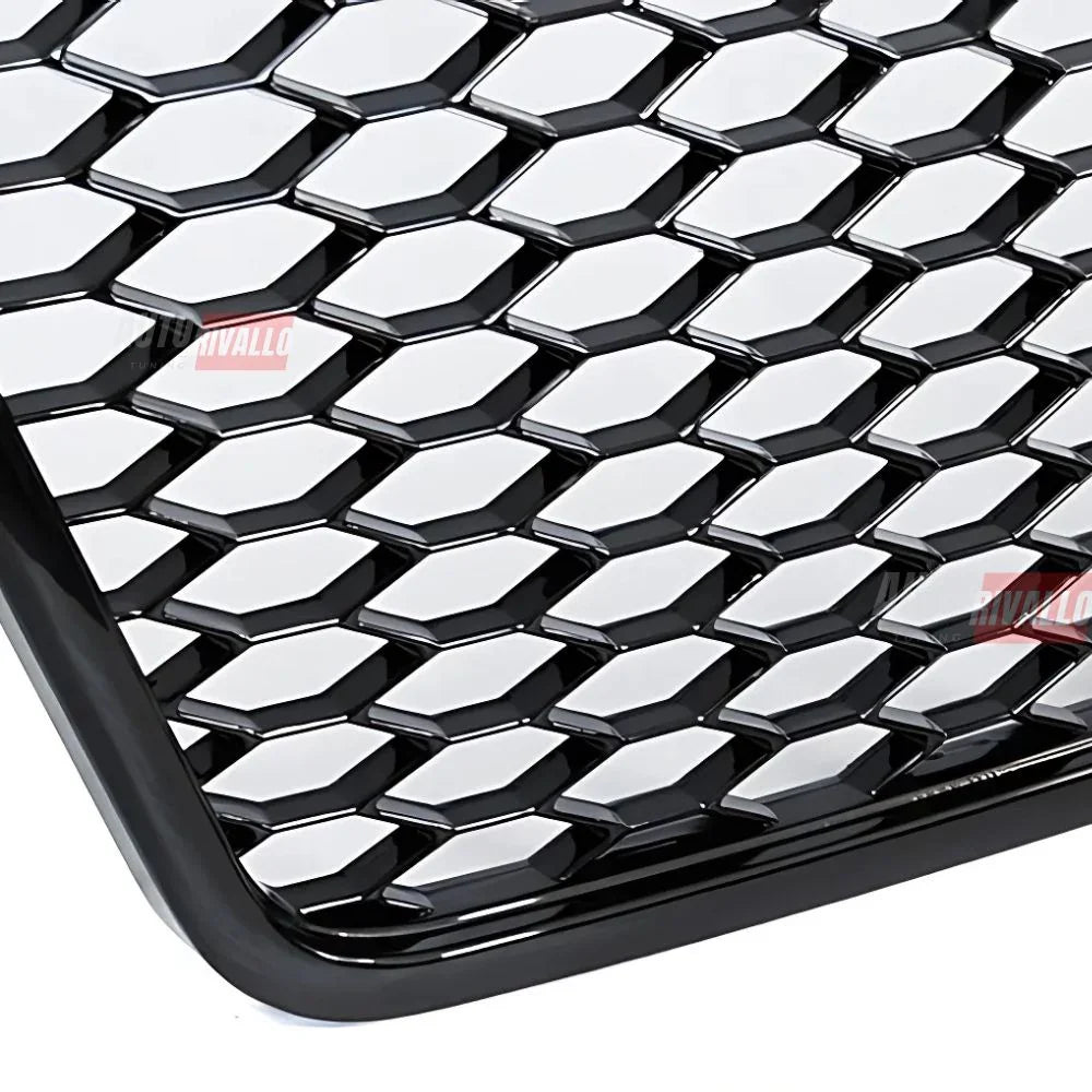 Audi A6 C6 4F 2008-2011 Griglia Radiatore Look RS6 Nero Lucido - autorivallo
