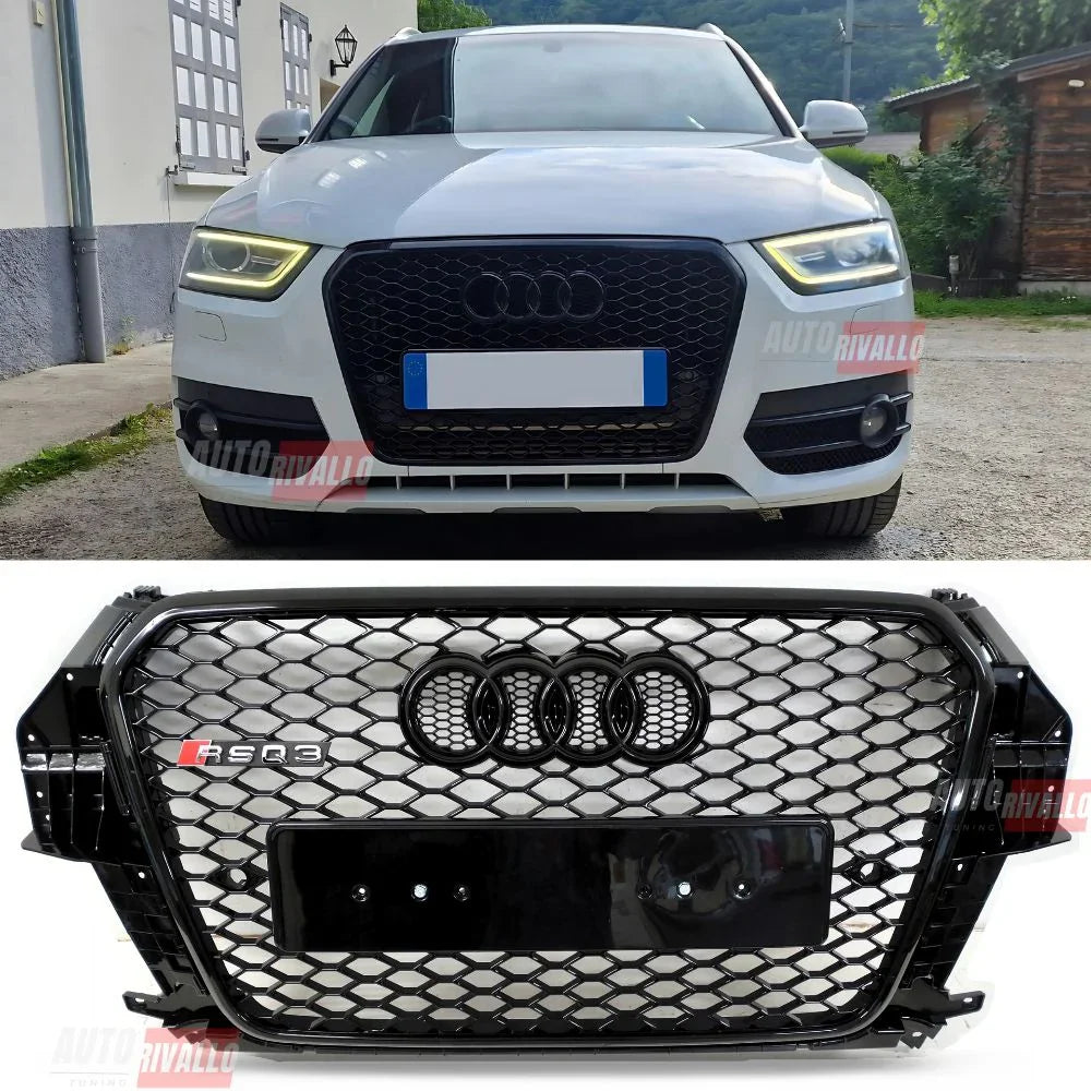 Audi Q3 8U 2011-2014 Griglia Anteriore RSQ3 Look Nero Lucido - autorivallo