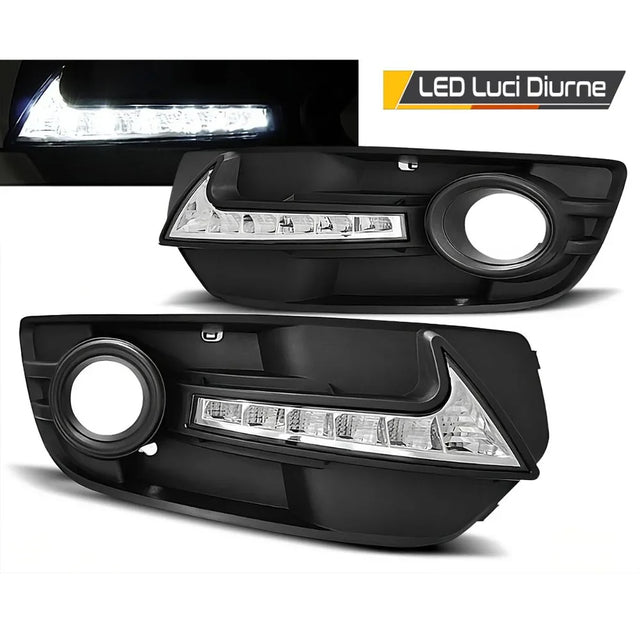 Audi Q5 8R 2008-2011 Griglie Fendinebbia Con Luci Diurne LED - autorivallo
