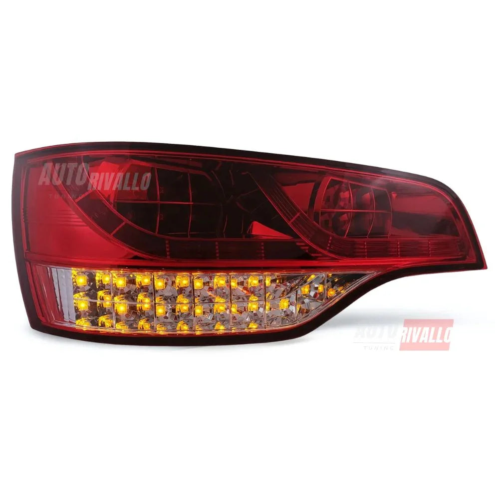 Audi Q7 4L 2005-2009 Fanali Posteriori Stop LED Rosso Fumé - autorivallo