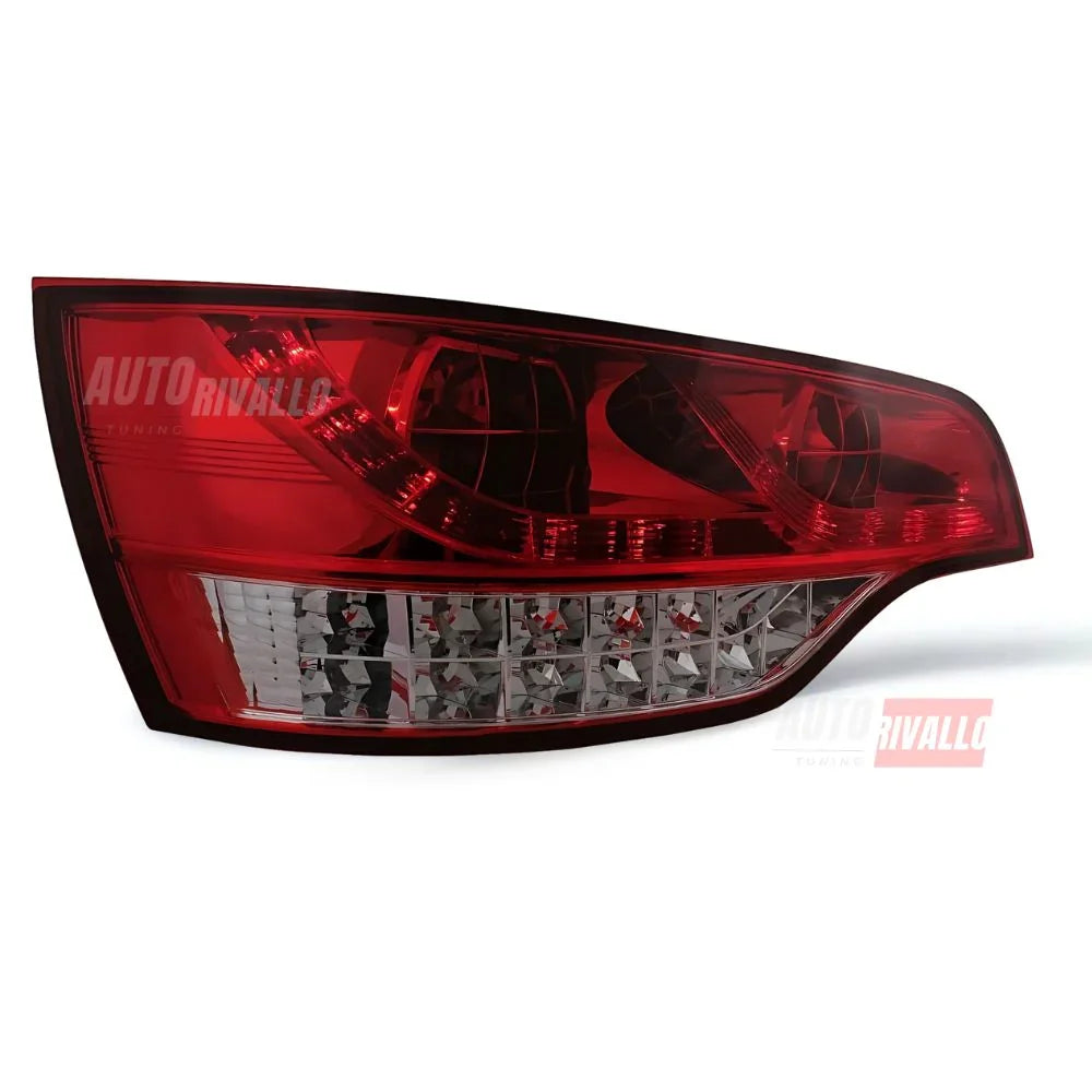 Audi Q7 4L 2005-2009 Fanali Posteriori Stop LED Rosso Fumé - autorivallo