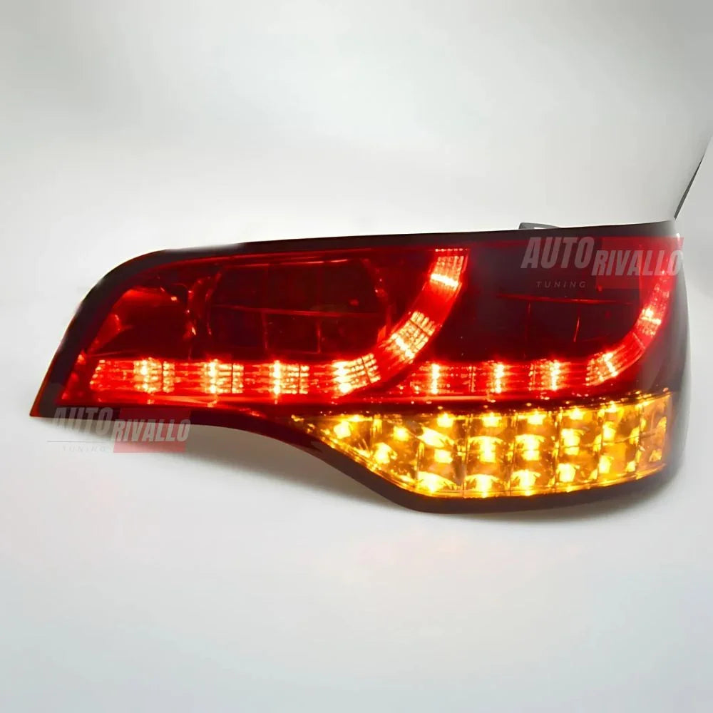 Audi Q7 4L 2005-2009 Fanali Posteriori Stop LED Rosso Fumé - autorivallo